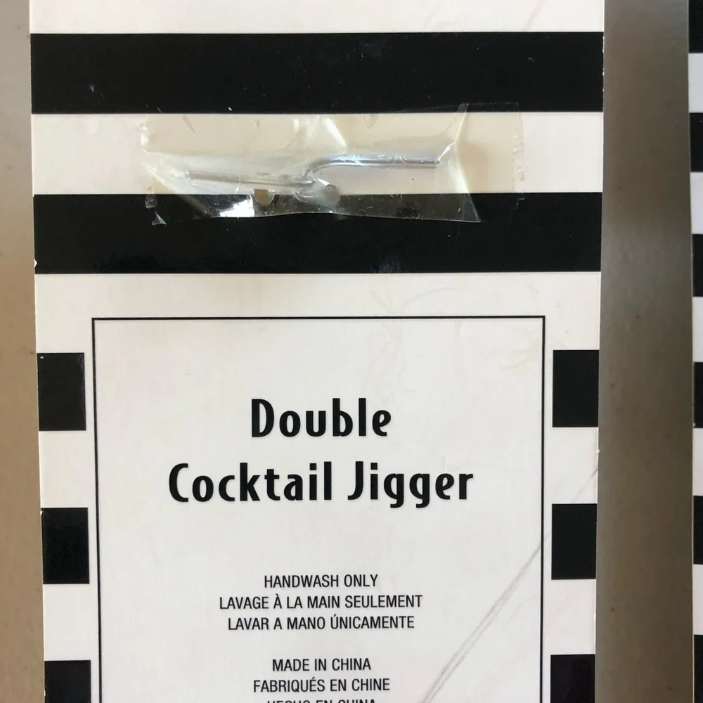 Liberty Bar Gold Double Cocktail Jigger & Strainer set